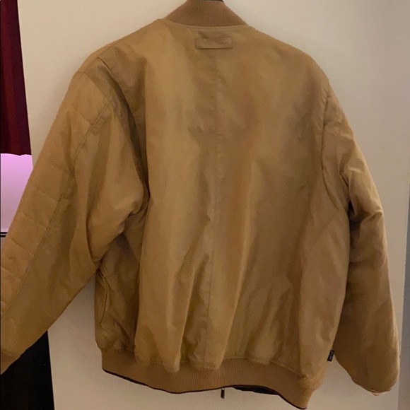 Men’s Sean John camel and brown reversible bomber - Picture 4 of 4